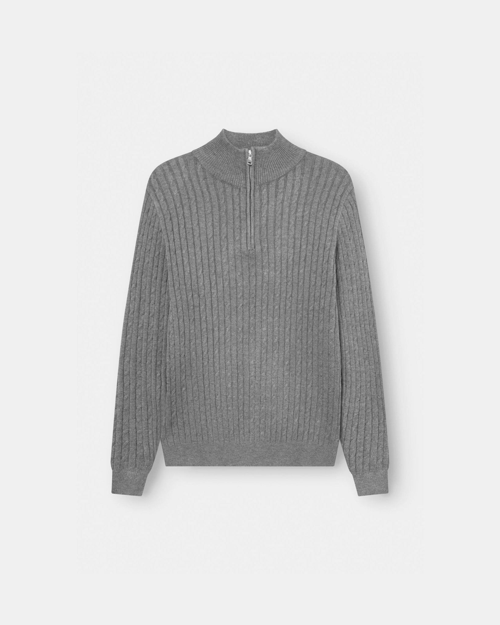 Half Zip Strik Grå | Skagen - clothing.dk